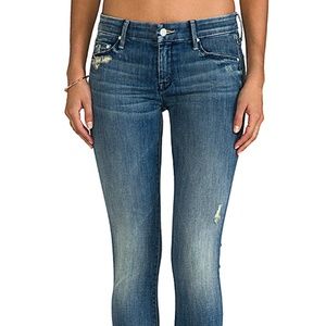 MOTHER Jeans The Looker in Graffiti Girl